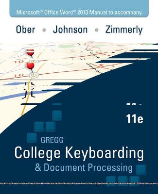 Book cover for Microsoft Office Word 2013 Manual for Gregg College Keyboarding & Document Processing (Gdp)