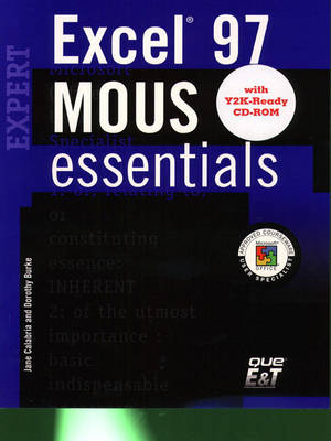 Book cover for MOUS Essentials Excel 97 Expert, Y2K Ready