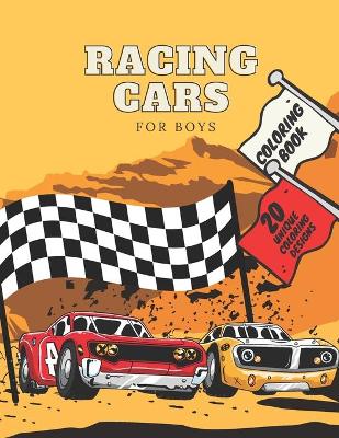 Book cover for Racing Cars Coloring Book For Boys