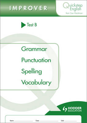 Book cover for Quickstep English Test B Improver Stage