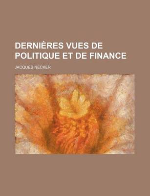 Book cover for Derni Res Vues de Politique Et de Finance