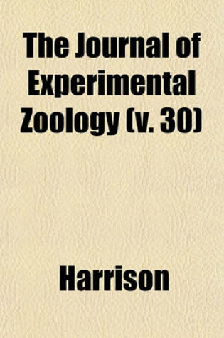 Cover of The Journal of Experimental Zoology (V. 30)