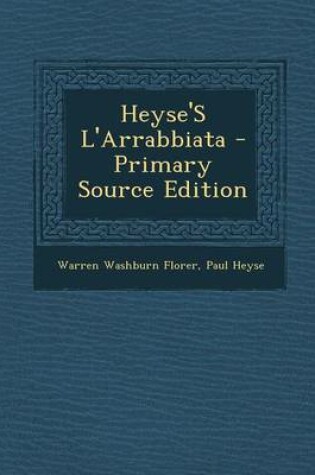 Cover of Heyse's L'Arrabbiata