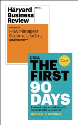 Book cover for The First 90 Days with Harvard Business Review Article "how Managers Become Leaders" (2 Items)