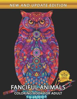 Book cover for Fanciful Animals Coloring Book for Adults