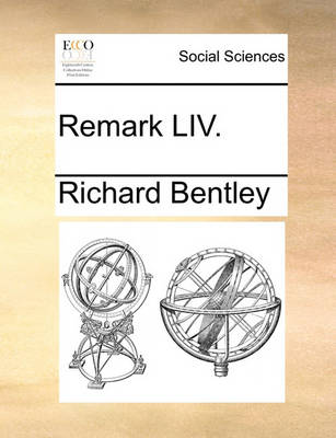 Book cover for Remark LIV.