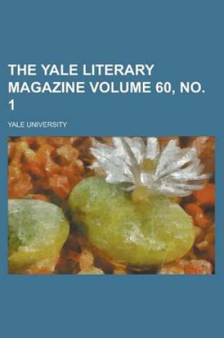 Cover of The Yale Literary Magazine Volume 60, No. 1