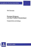 Book cover for Europas Einigung Und Das Problem Deutschland