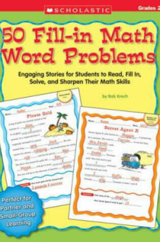 Cover of 50 Fill-In Math Word Problems, Grades 2-3