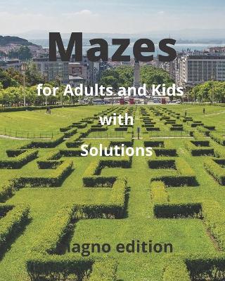 Book cover for Mazes for Adults and Kids with Solutions