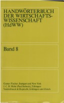 Book cover for Handworterbuch Der Wirtschaftswissenschaft (Hdww) Band 08