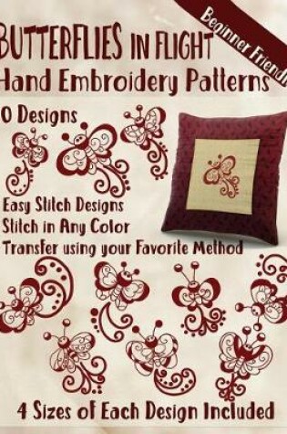 Cover of Butterflies in Flight Hand Embroidery Patterns
