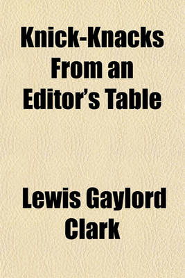 Book cover for Knick-Knacks from an Editor's Table