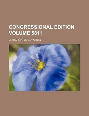 Book cover for Congressional Edition Volume 5811