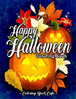 Book cover for Happy Halloween Coloring Book