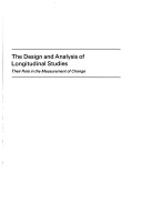 Book cover for The Design and Analysis of Longitudinal Studies