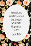 Book cover for Blessed Is She Who Has Believed That the Lord would Fulfill His Promises to Her - Luke 1