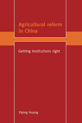 Cover of Agricultural Reform in China