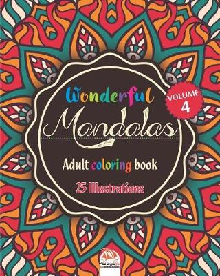Book cover for Wonderful Mandalas 4 - Adult coloring book