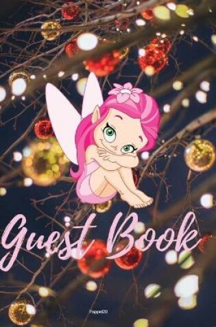 Cover of Guest Book - Fairy Themed Hardback 82 Color pages 8x10 Inches