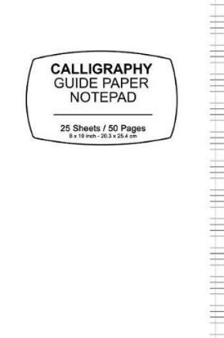Cover of Calligraphy Guide Paper Notebook - White Cover