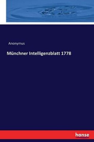 Cover of Münchner Intelligenzblatt 1778