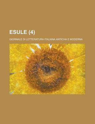 Book cover for Esule (4)
