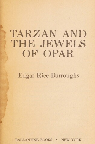 Cover of Tarzan &Jewel of Opar