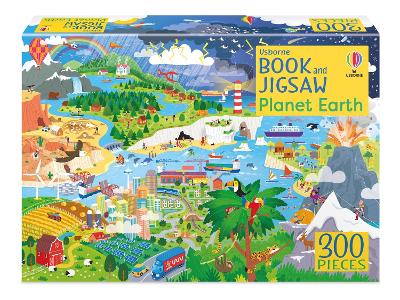 Book cover for Usborne Book and Jigsaw Planet Earth