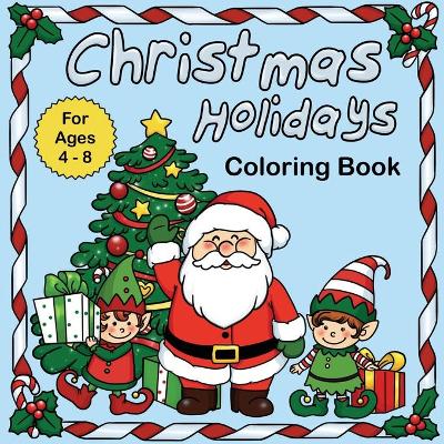 Book cover for Christmas Holidays coloring book