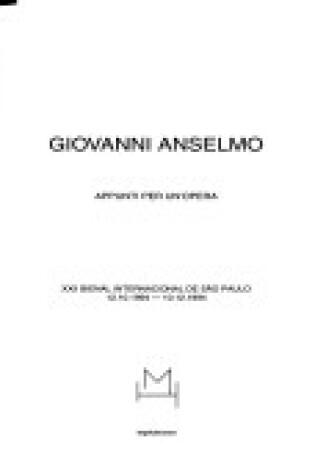 Cover of Giovanni Anselmo