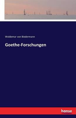 Book cover for Goethe-Forschungen