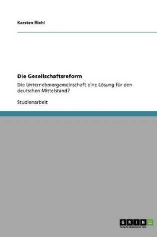 Cover of Die Gesellschaftsreform