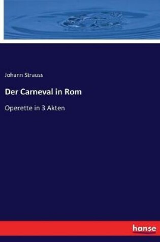 Cover of Der Carneval in Rom
