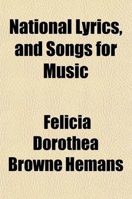 Book cover for National Lyrics, and Songs for Music