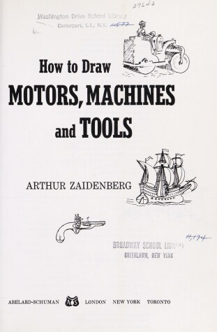 Book cover for How to Draw Motors, Machines and Tools