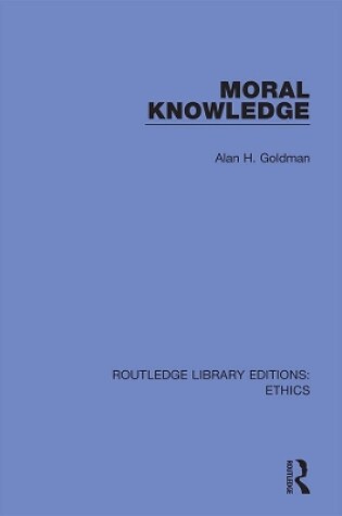 Cover of Moral Knowledge