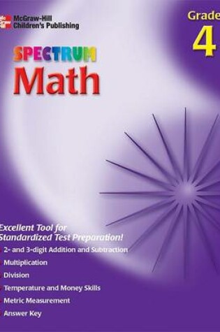Cover of Spectrum Math Wkbk 4
