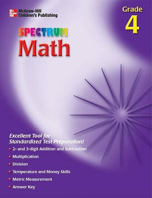 Book cover for Spectrum Math Wkbk 4