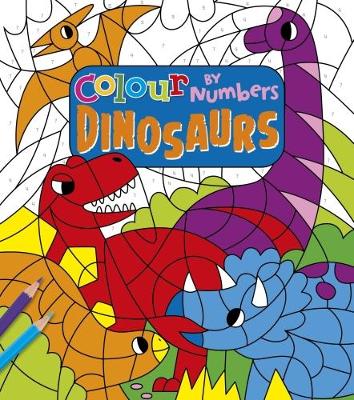 Book cover for Colour by Numbers: Dinosaurs