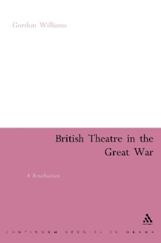 Cover of British Theatre in the Great War