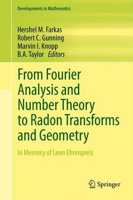 Book cover for From Fourier Analysis and Number Theory to Radon Transforms and Geometry