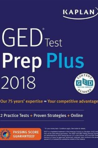 Cover of GED Test Prep Plus 2018