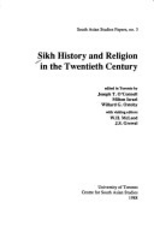 Cover of Sikh History & Religion in the Twentieth Century