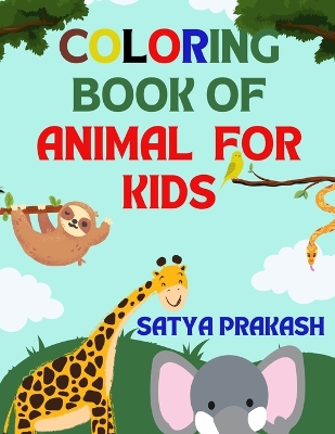 Book cover for Coloring Book of Animal for Kids