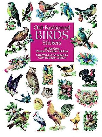 Book cover for Old-Fashioned Birds Stickers