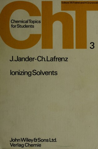 Cover of Ionizing Solvents