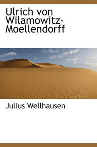 Cover of Ulrich Von Wilamowitz-Moellendorff