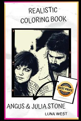 Book cover for Angus & Julia Stone Realistic Coloring Book