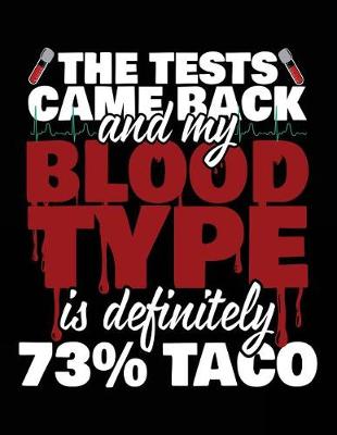 Book cover for The Tests Came Back And My Blood Type Is Definitely 73% Taco